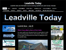 Tablet Screenshot of leadvilletoday.com